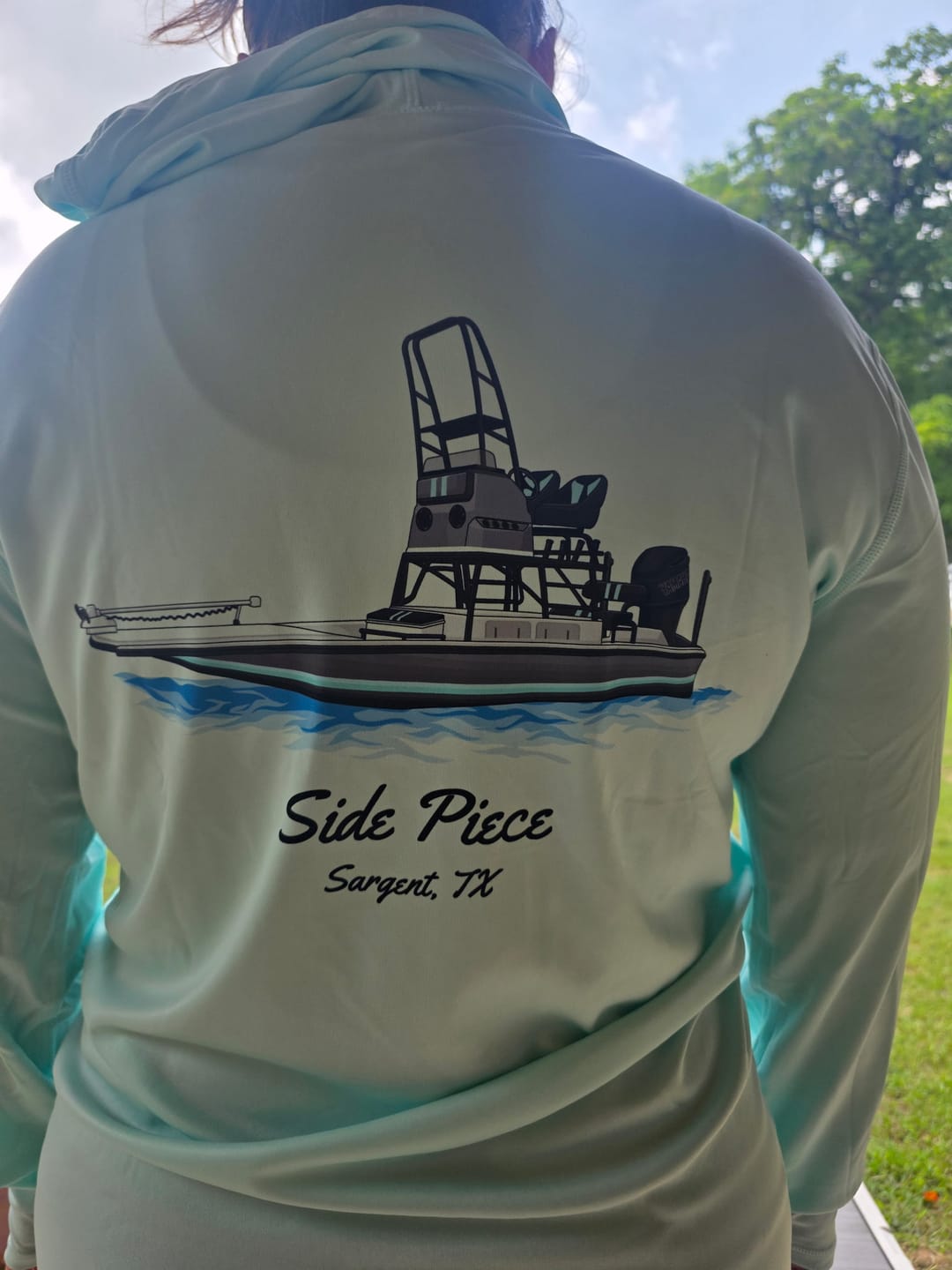 Customer photo review of Custom Dri-Fit Fishing Hoodies