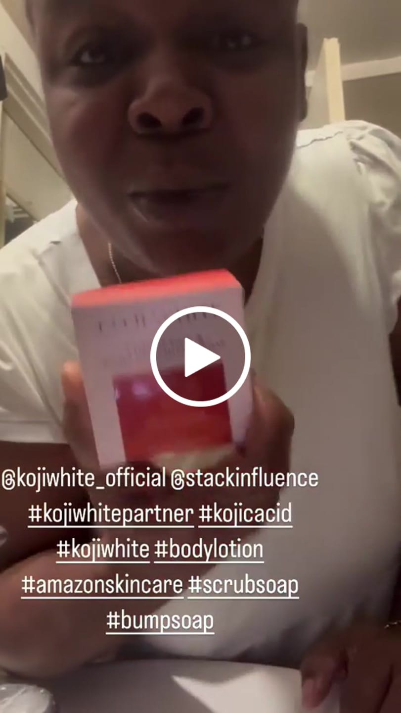 Customer video review of Turmeric & Kojic Acid Soap