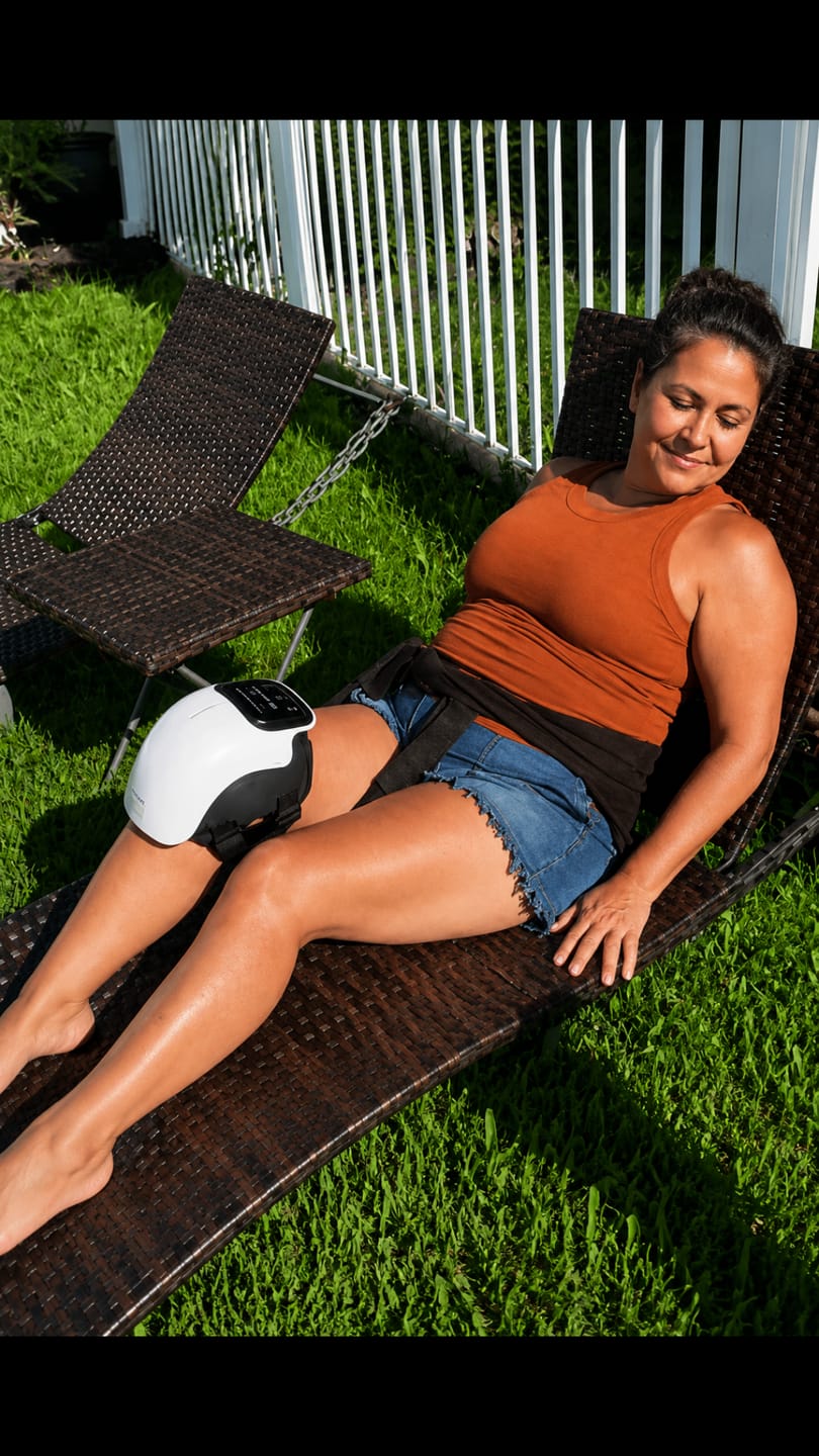 Customer photo review of ElectroPulse™ Masajeador de Rodilla