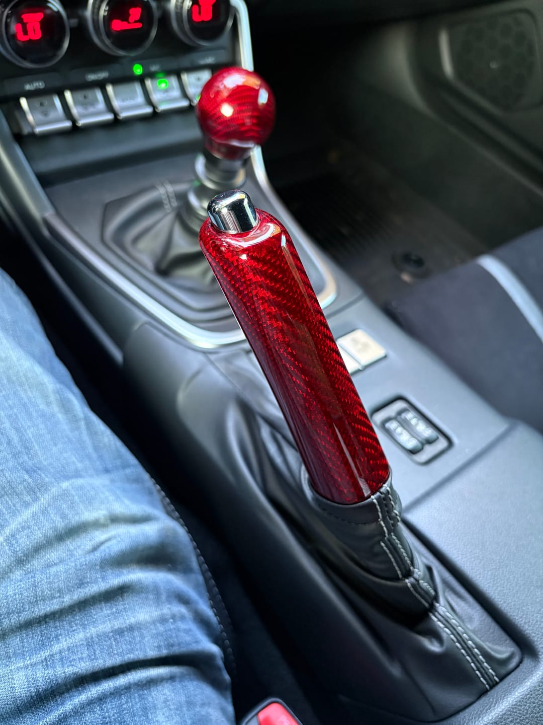 Customer photo review of Weighted Carbon Fiber Shift Knobs – Fits Subaru WRX / STI / BRZ - M12x1.25