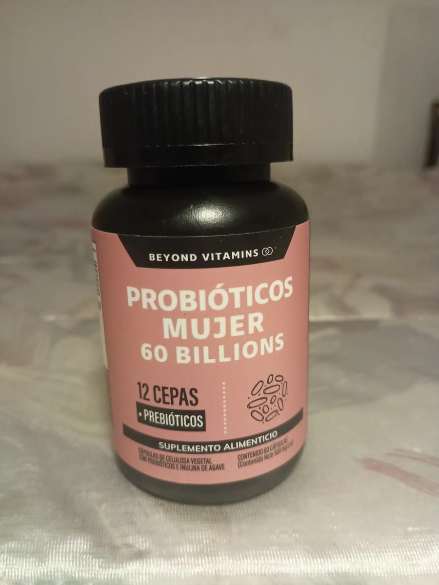 Customer photo review of Probioticos mujer 60 billions - 60 cápsulas