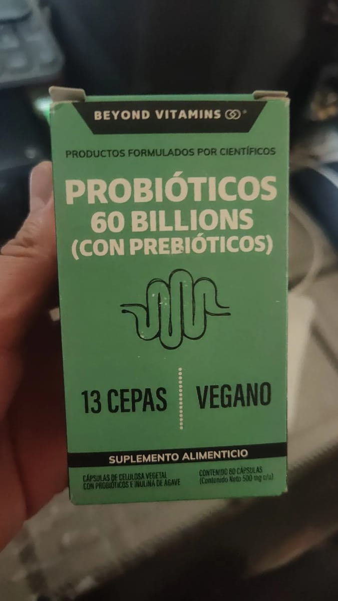Customer photo review of Probióticos 60 billions (Con prebióticos) - 60 cápsulas