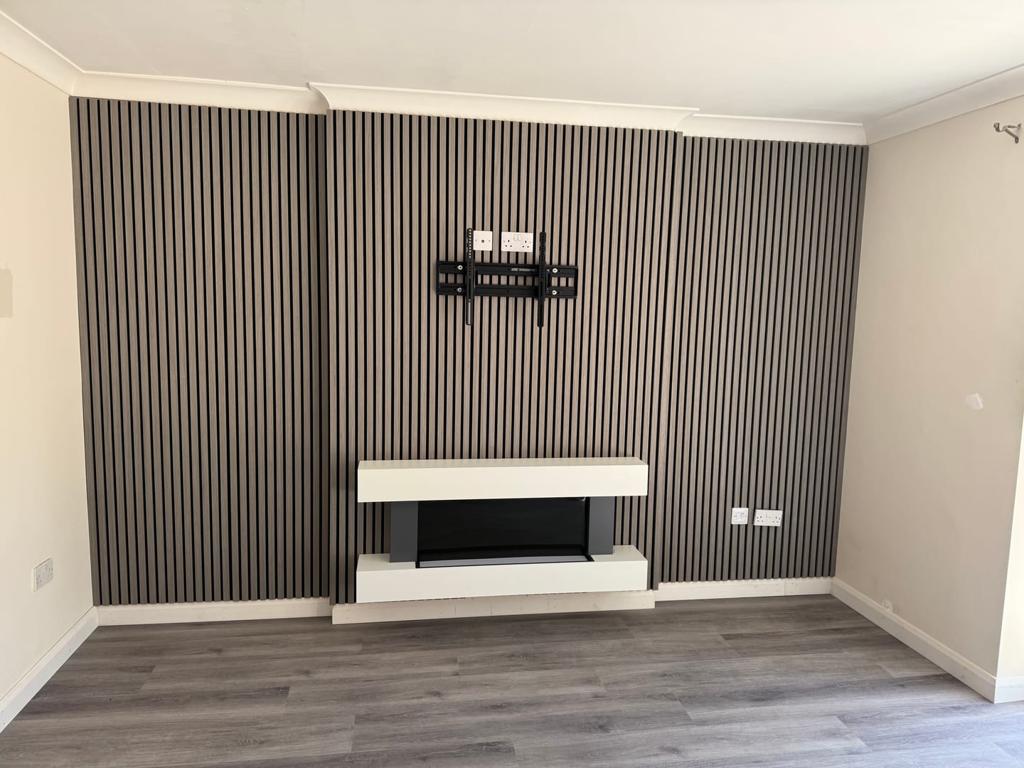 Customer photo review of Grey Oak Acoustic Wall Panel