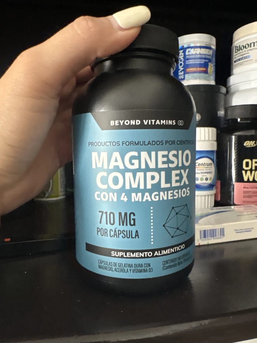 Customer photo review of Magnesio complex con 4 magnesios - 180 cápsulas