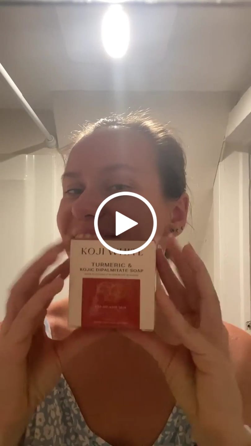 Customer video review of Turmeric & Kojic Acid Soap