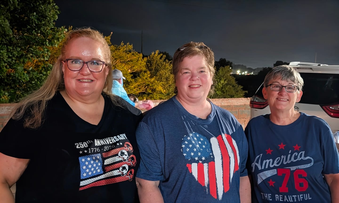Customer photo review of Knit America – 250th Anniversary Lady V-neck