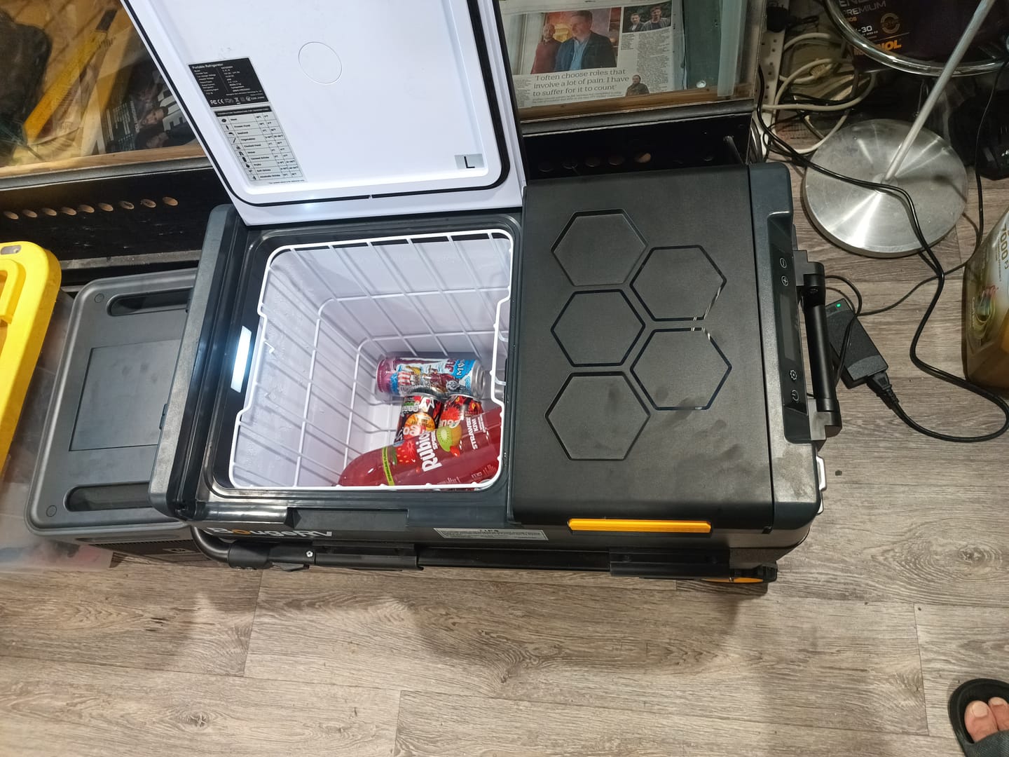 Customer photo review of BougeRV New CRD2 V2.0 49L Dual Zone 12V Portable Fridge Freezer