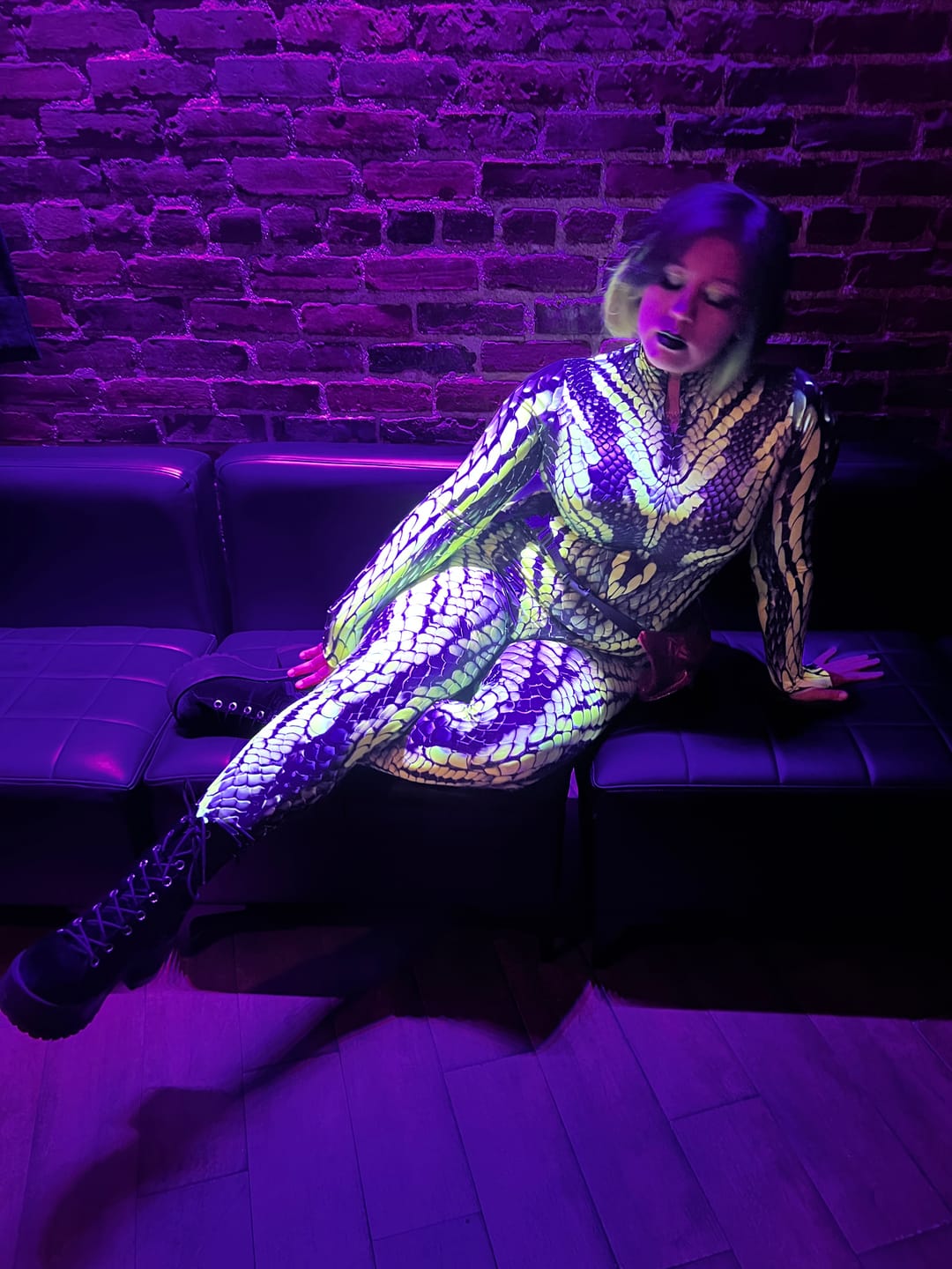 Customer photo review of Electric Viper Costume