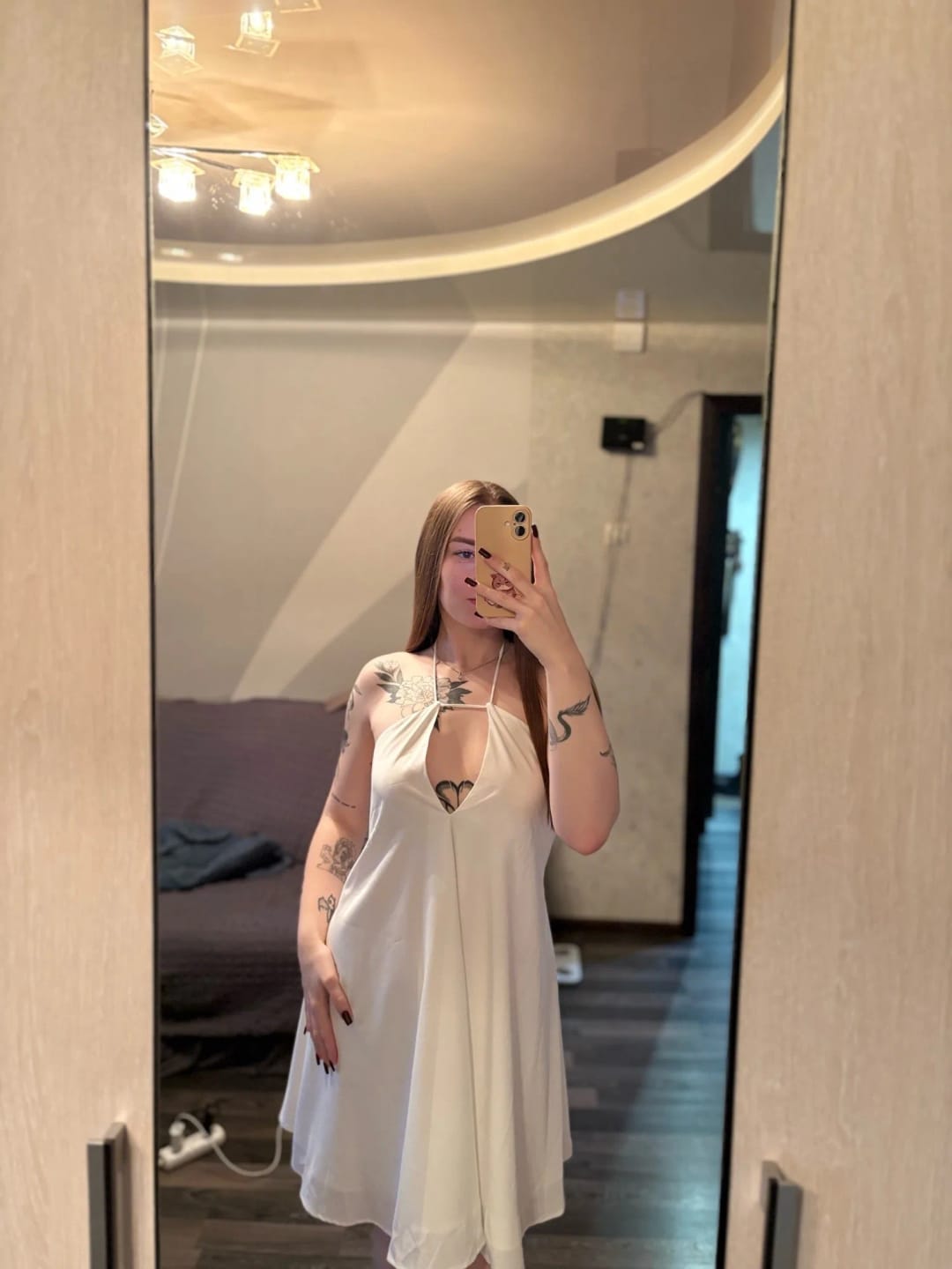 Customer photo review of Sophie Halter Mini Dress