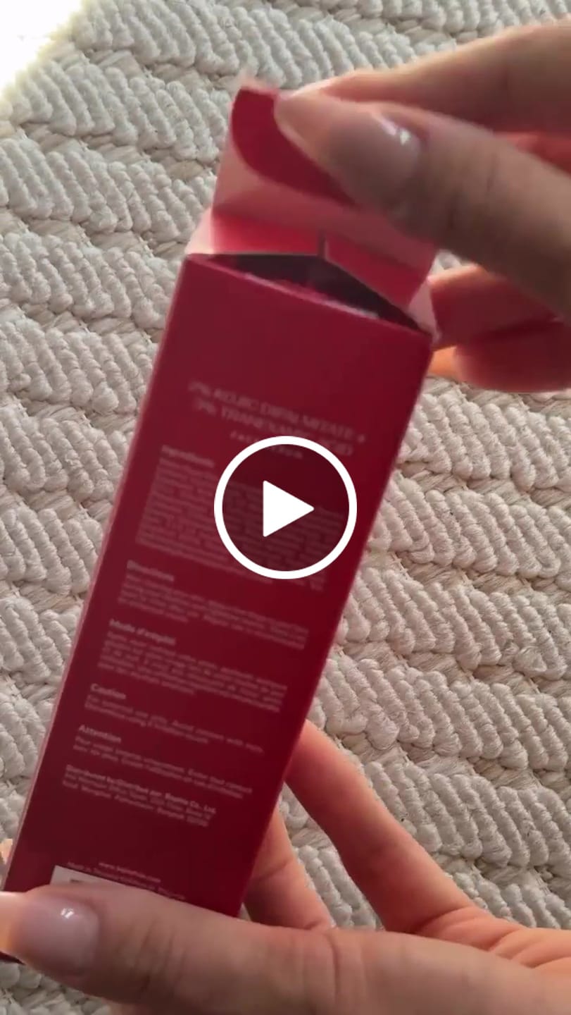 Customer video review of Kojic Acid & Tranexamic Acid Serum