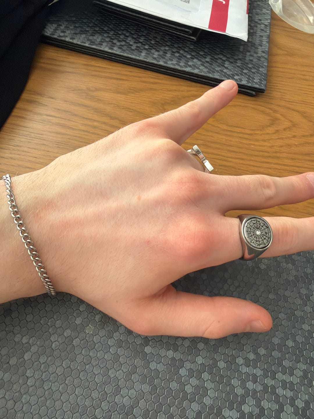Customer photo review of Web Spinner Ring