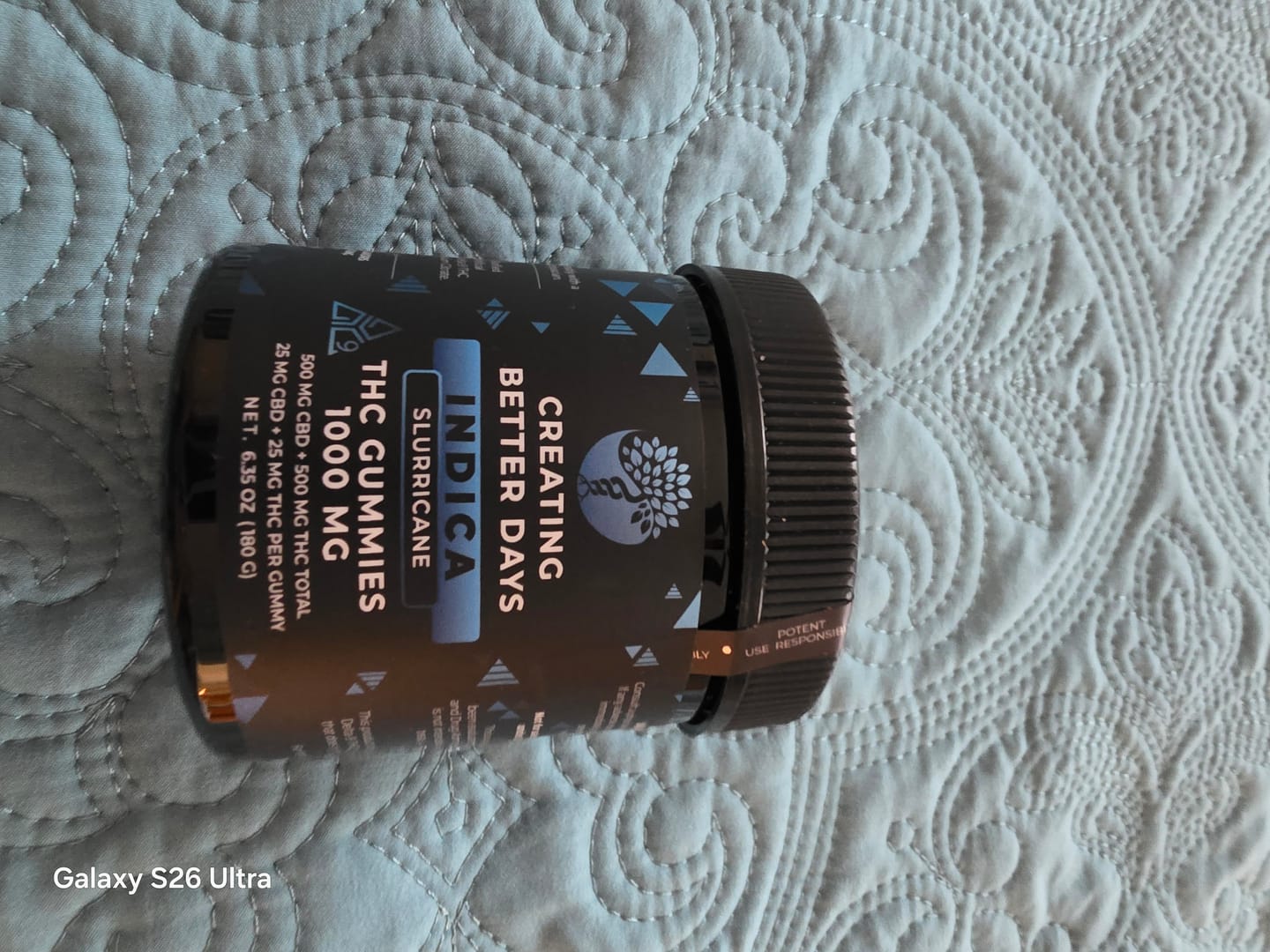 Customer photo review of Indica Gummies - 50mg Grape Gas - High Potency