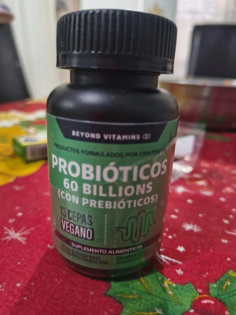 Customer photo review of Probióticos 60 billions (Con prebióticos) - 60 cápsulas