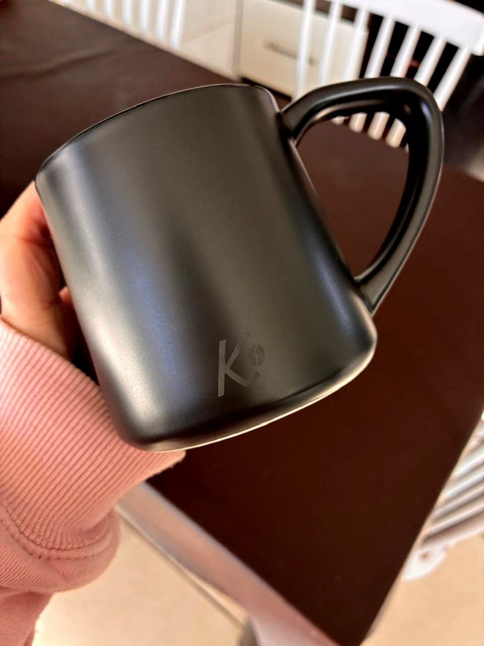 Customer photo review of Tazón de Cerámica Señor K Negro Mate 450ml