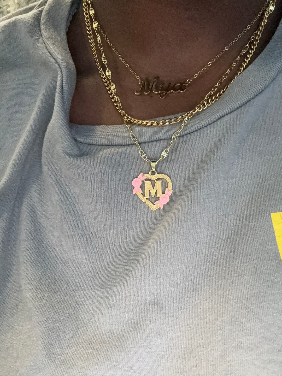 Customer photo review of Kids Custom Name Necklace