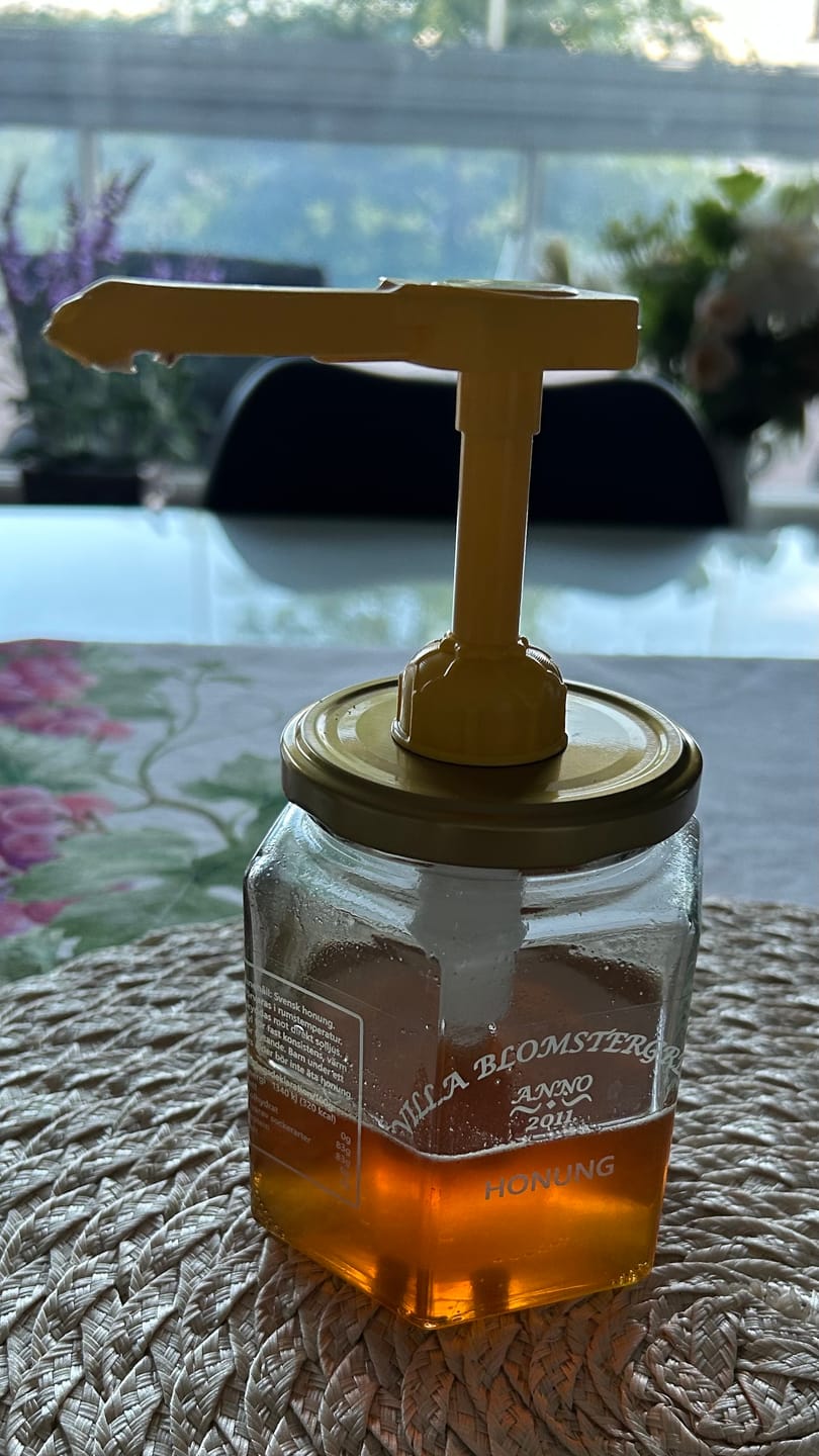 Customer photo review of Flytande honung 2 kg (4×500 g) – Svensk RAW honung