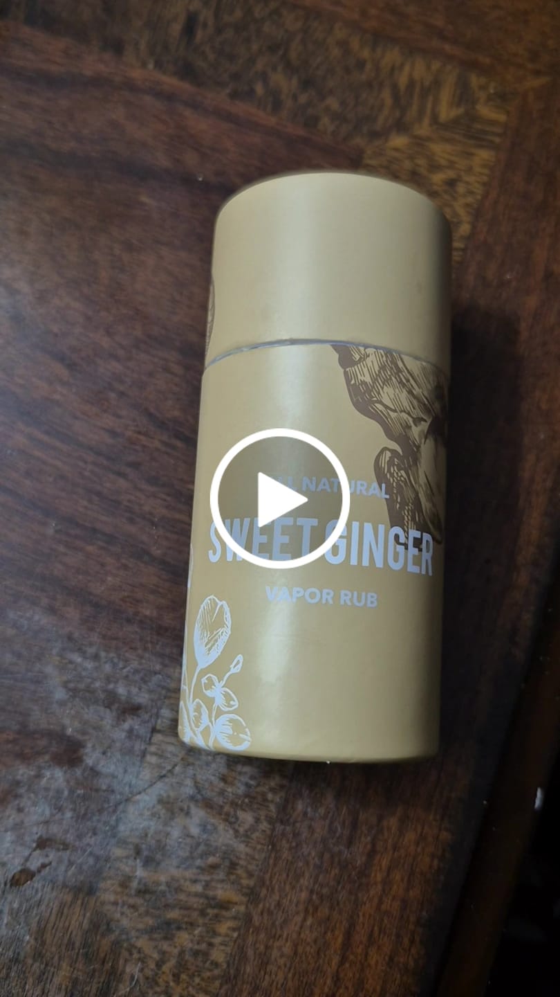 Customer video review of Sweet Ginger Vapor Rub Stick