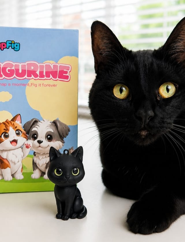 Customer photo review of Custom 3D Pet Figure Keychain