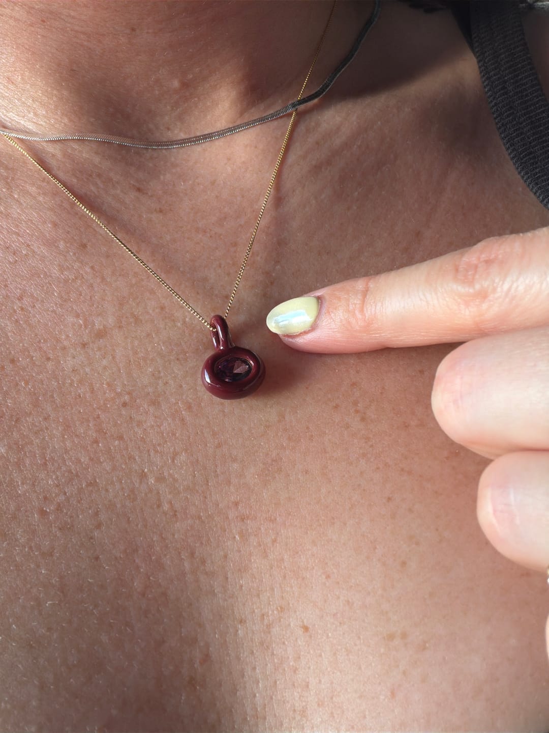 Customer photo review of The Birthstone Charm
