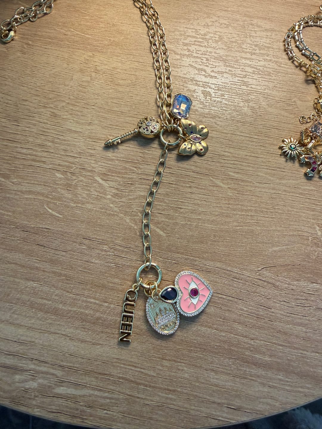 Customer photo review of 9 Charm Necklace Bundle (Pick Your Charms TT LIVE)
