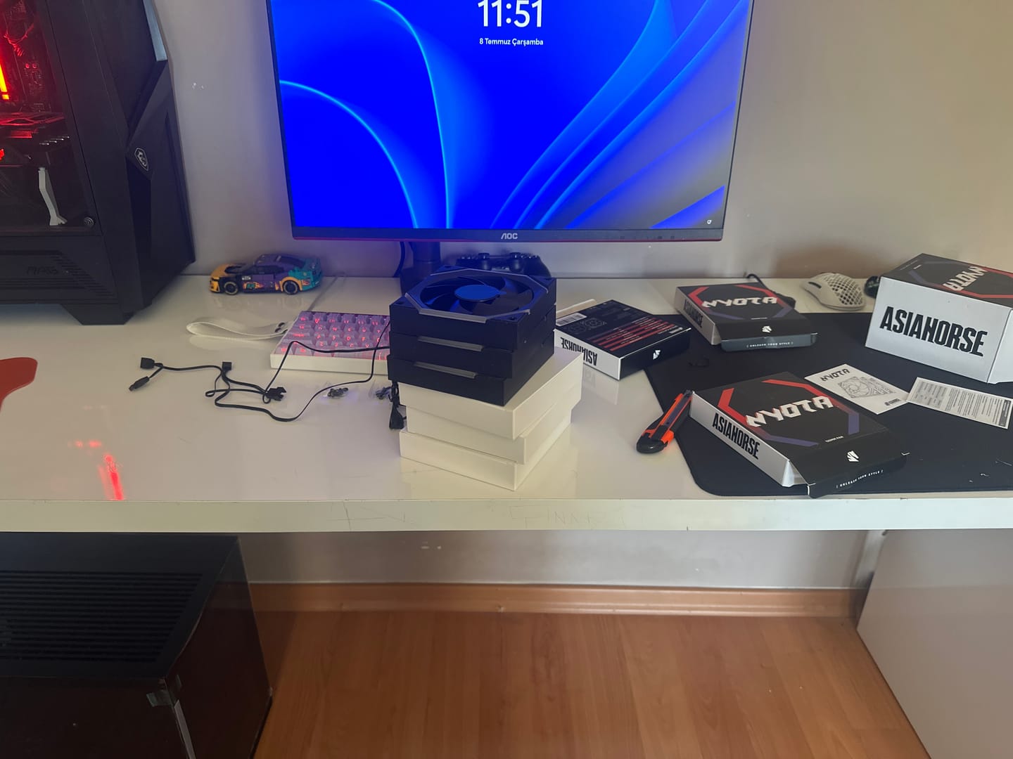 Customer photo review of AsiaHorse Nyota 120mm Kasa Fanı
