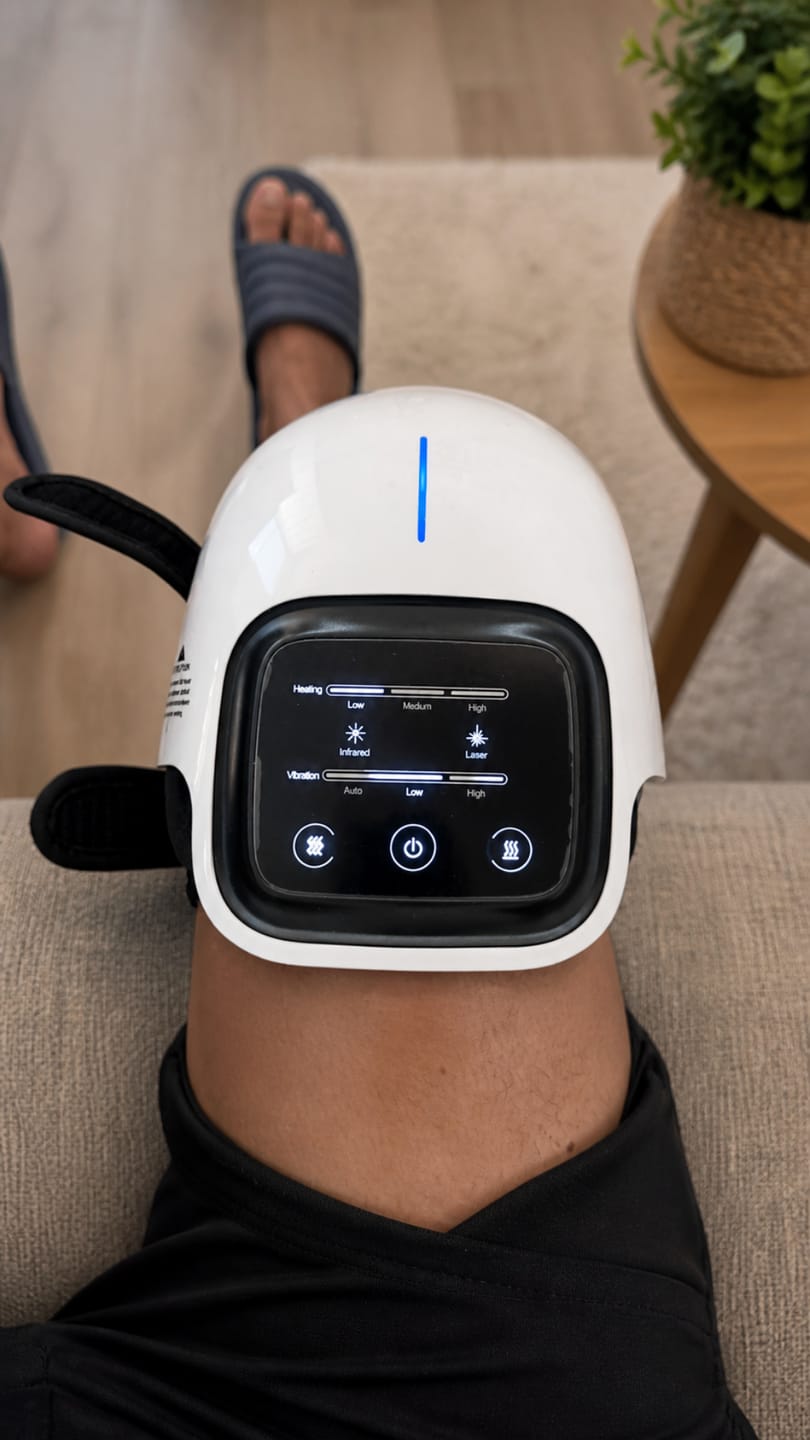 Customer photo review of ElectroPulse™ Masajeador de Rodilla