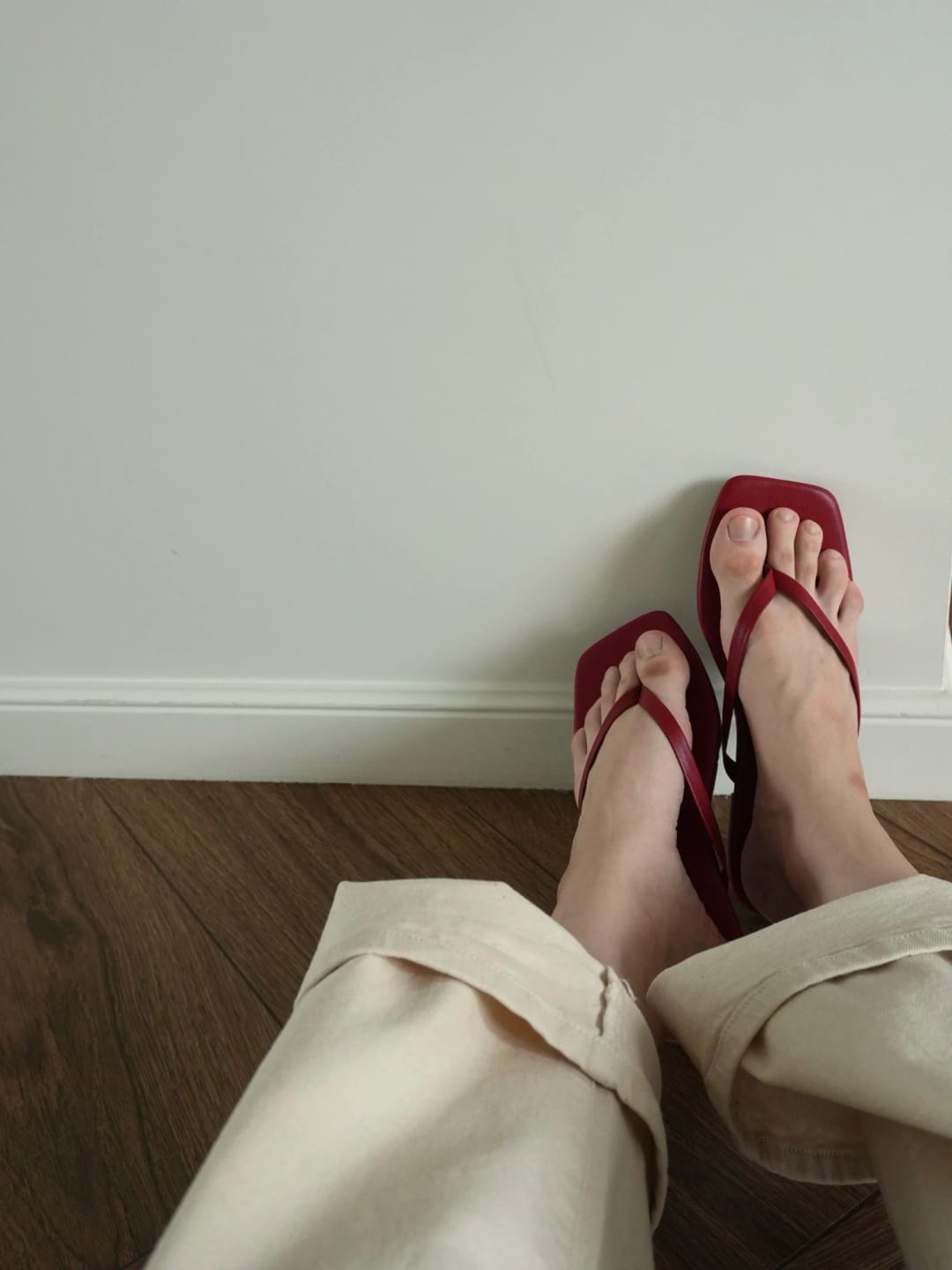 Customer photo review of Fiona Square-Toe Beach Sandal