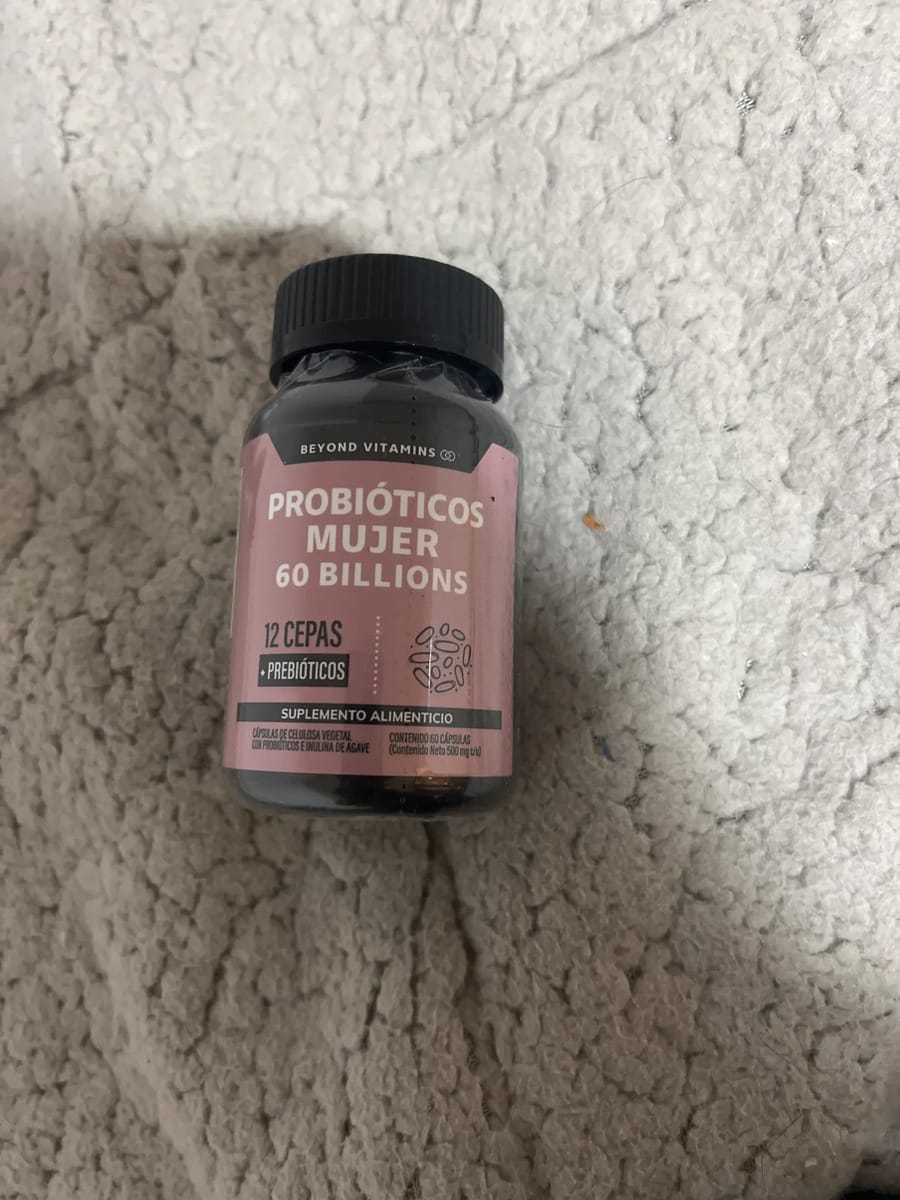 Customer photo review of Probioticos mujer 60 billions - 60 cápsulas