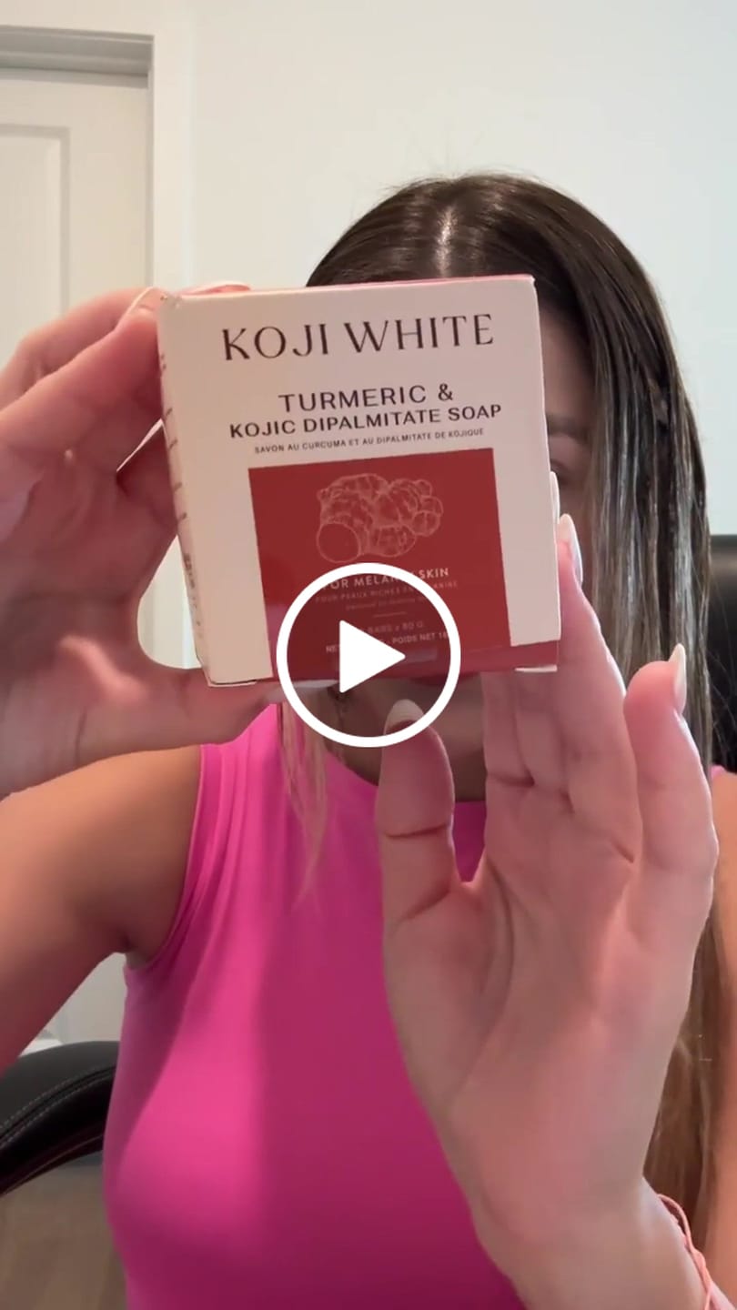 Customer video review of Turmeric & Kojic Acid Soap