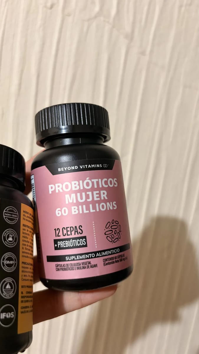 Customer photo review of Probioticos mujer 60 billions - 60 cápsulas