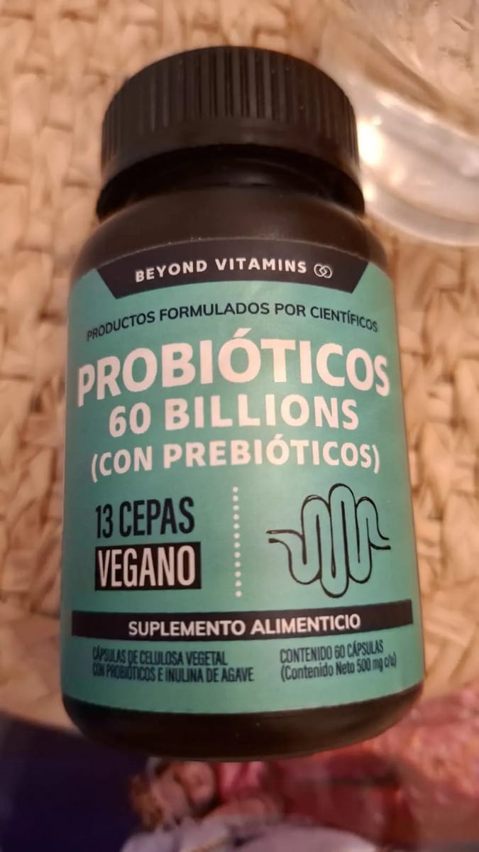 Customer photo review of Probióticos 60 billions (Con prebióticos) - 60 cápsulas