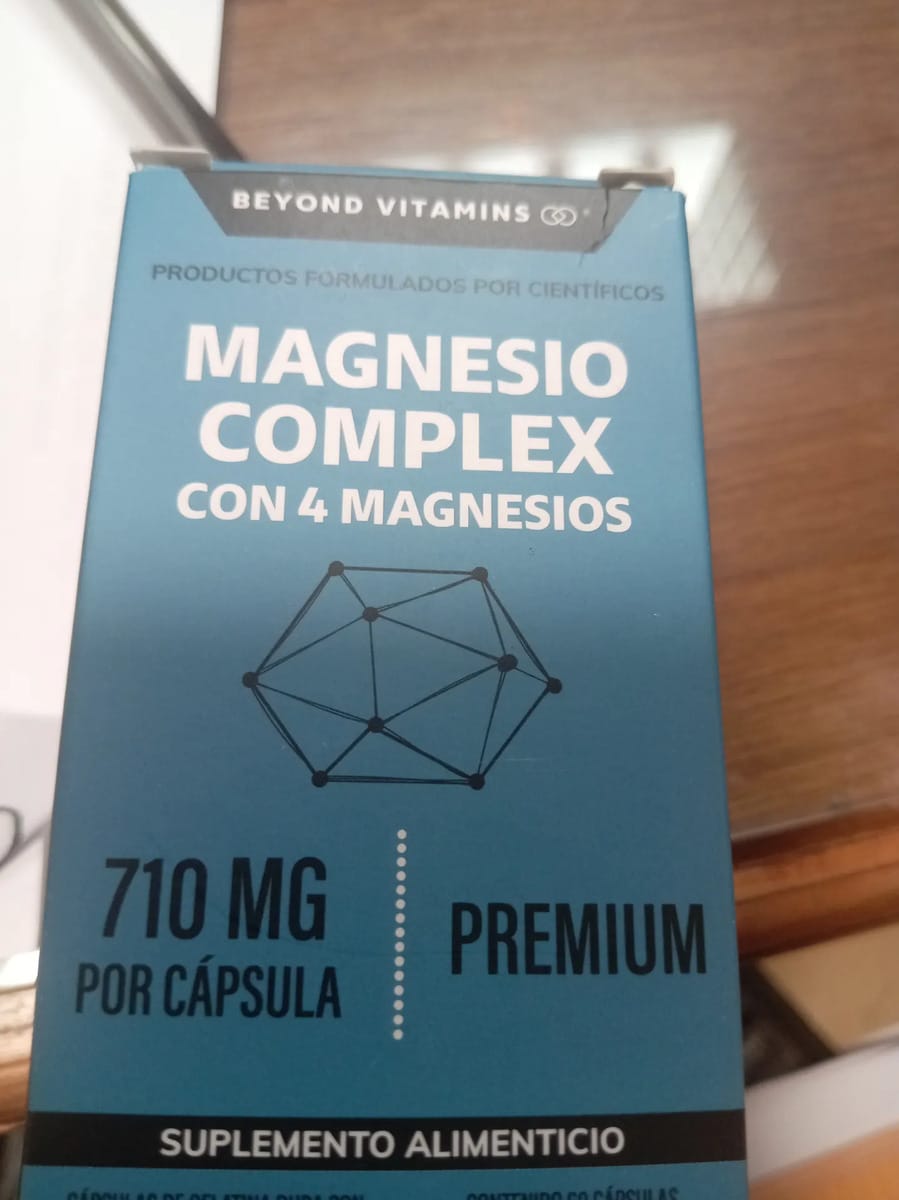 Customer photo review of Magnesio complex con 4 magnesios - 180 cápsulas