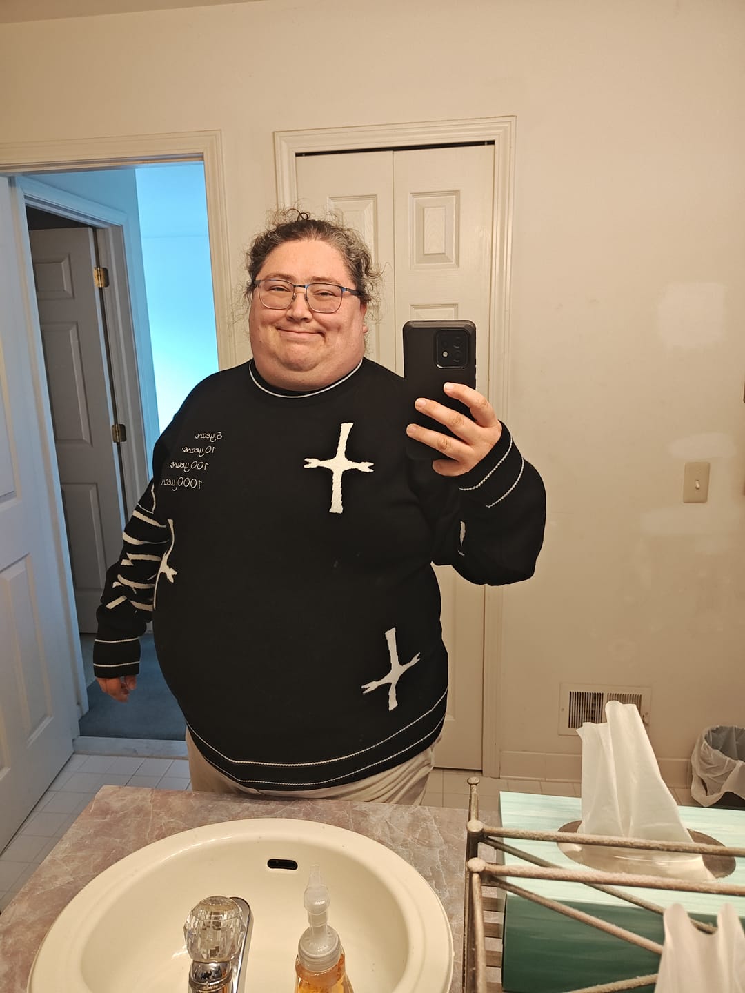 Customer photo review of Untouchable Sweater Preorder