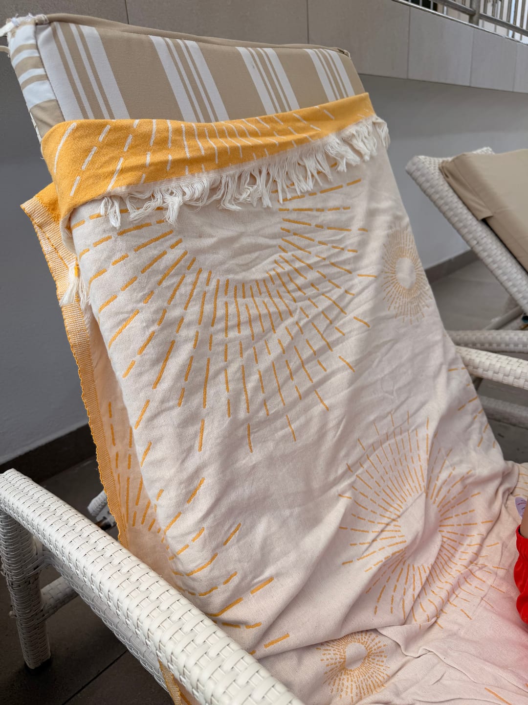 Customer photo review of Leichtes Strandtuch aus Baumwolle | Sunshine