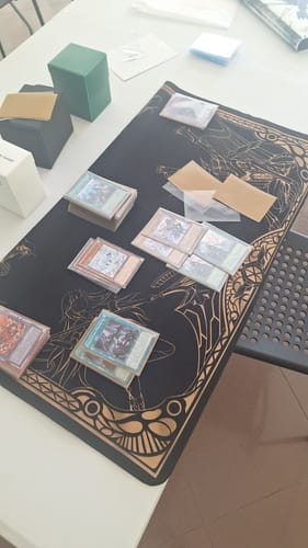 Customer photo review of Orchestra of Death 2-Player Cloth Playmat