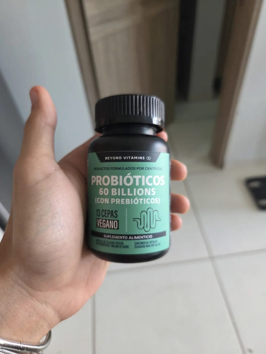 Customer photo review of Probióticos 60 billions (Con prebióticos) - 60 cápsulas