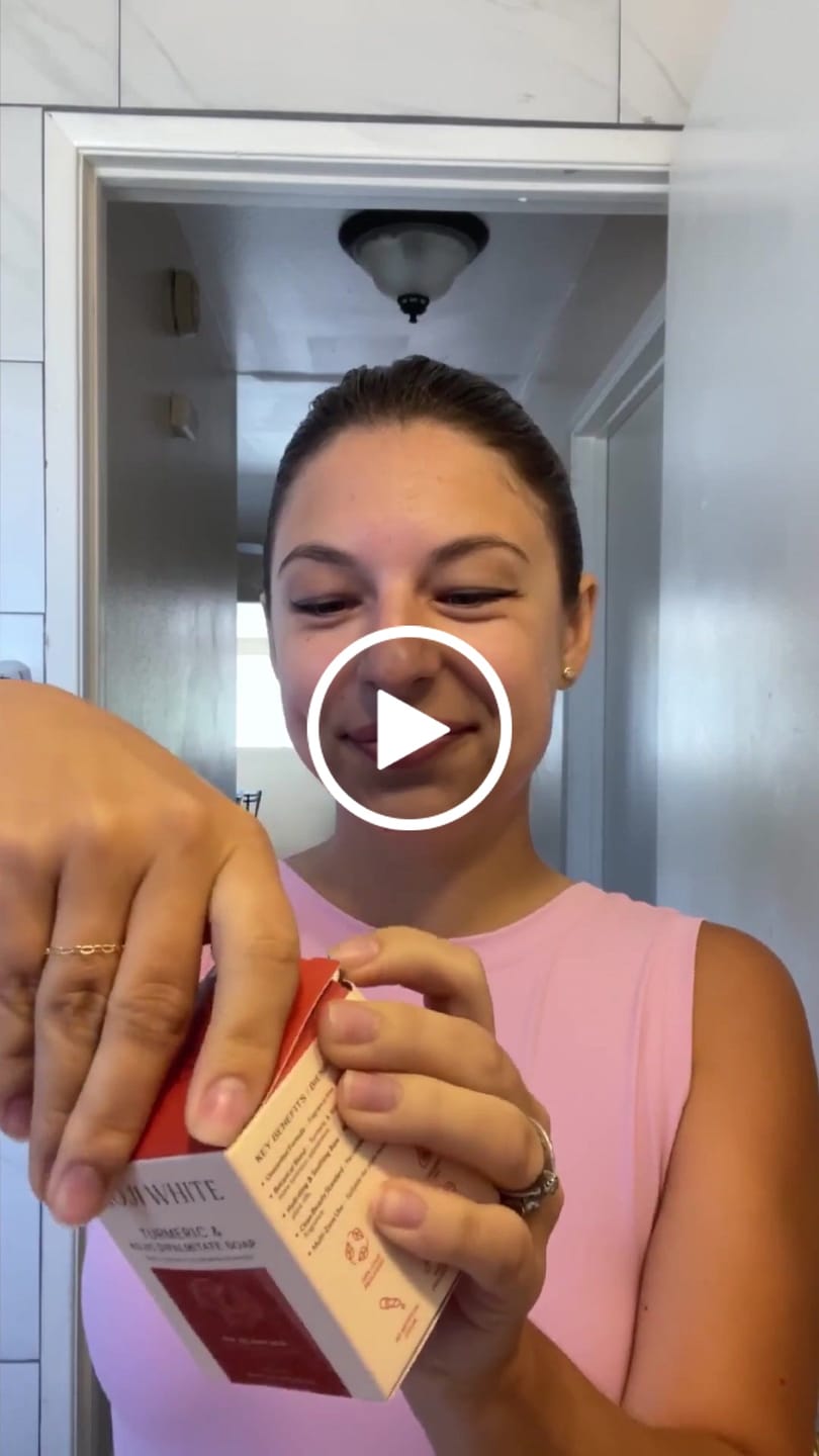 Customer video review of Turmeric & Kojic Acid Soap