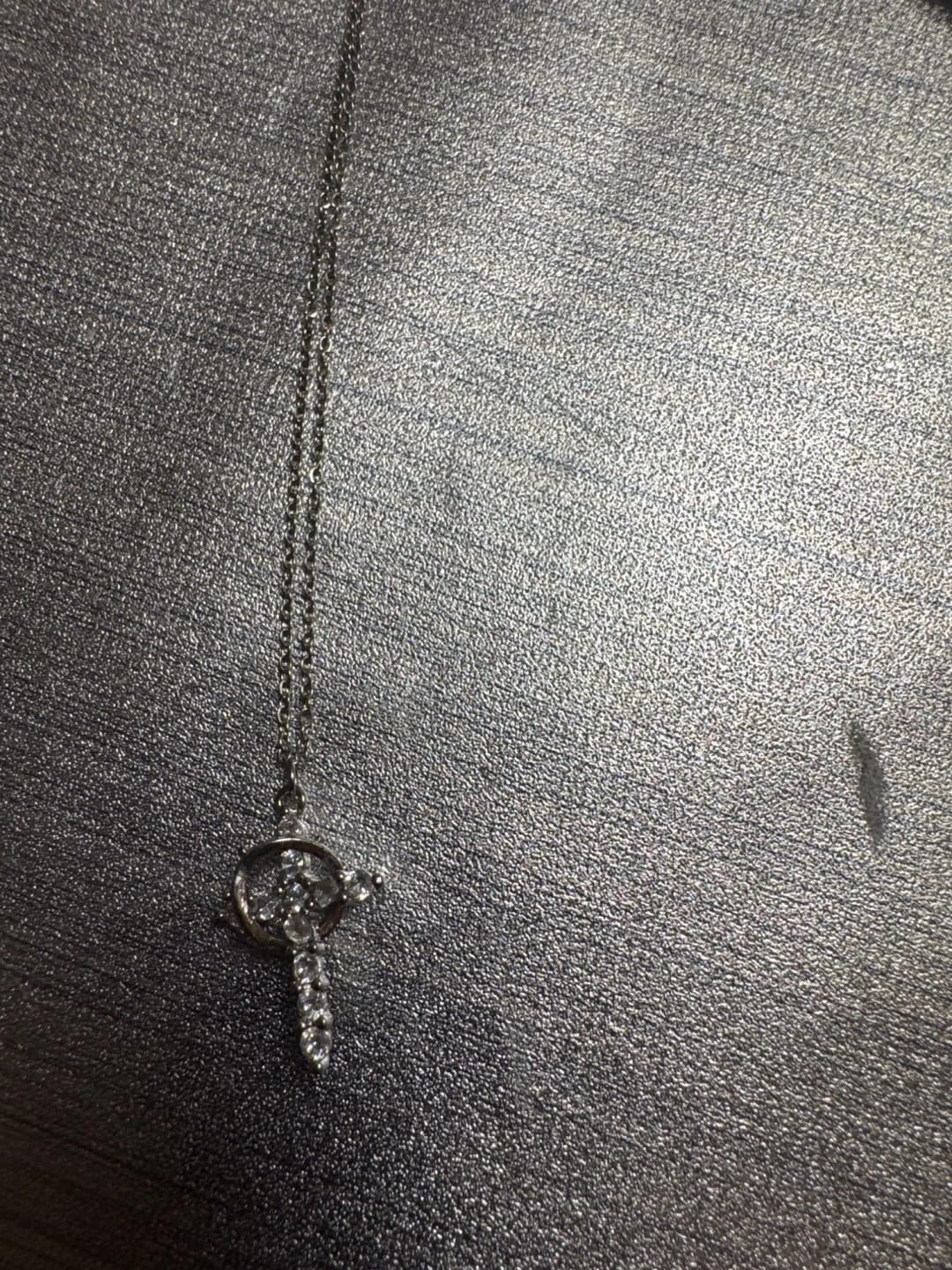 Customer photo review of Cross & Crown Necklace