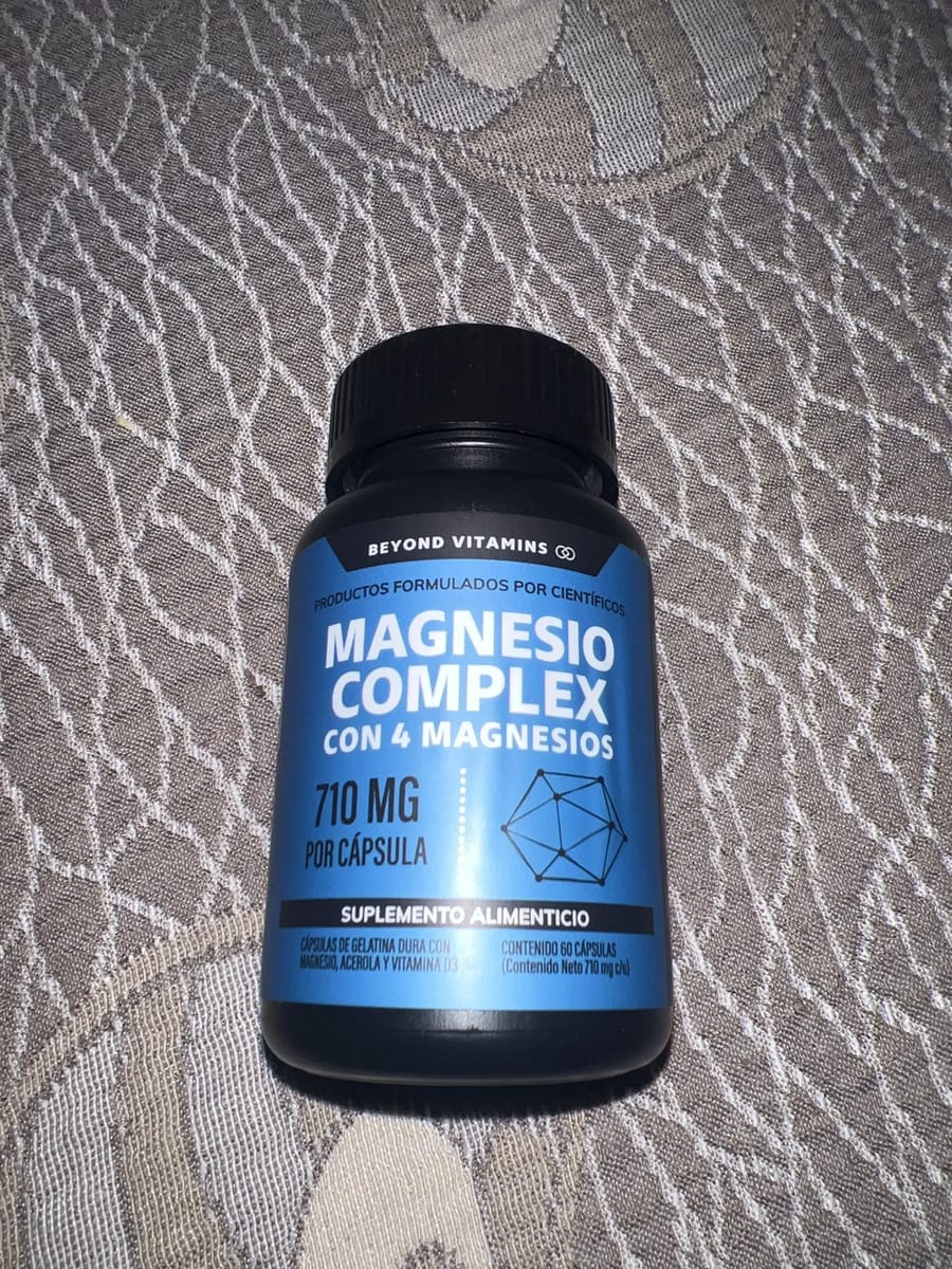 Customer photo review of Magnesio complex con 4 magnesios - 180 cápsulas