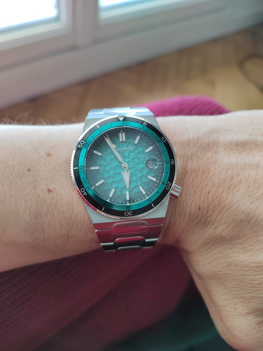 Customer photo review of Oceanic Blue