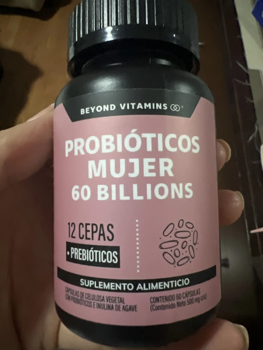 Customer photo review of Probioticos mujer 60 billions - 60 cápsulas