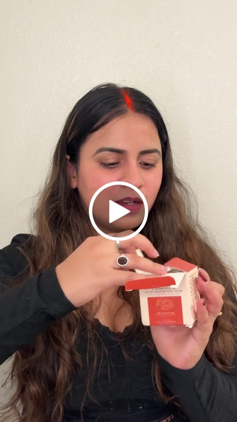 Customer video review of Turmeric & Kojic Acid Soap