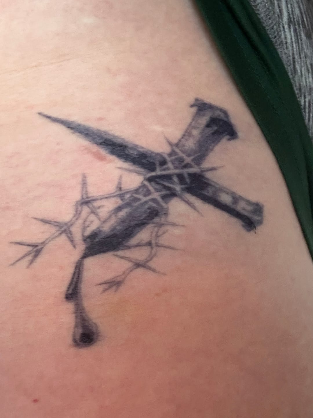 Customer photo review of Large Custom Semi-Permanent Tattoo