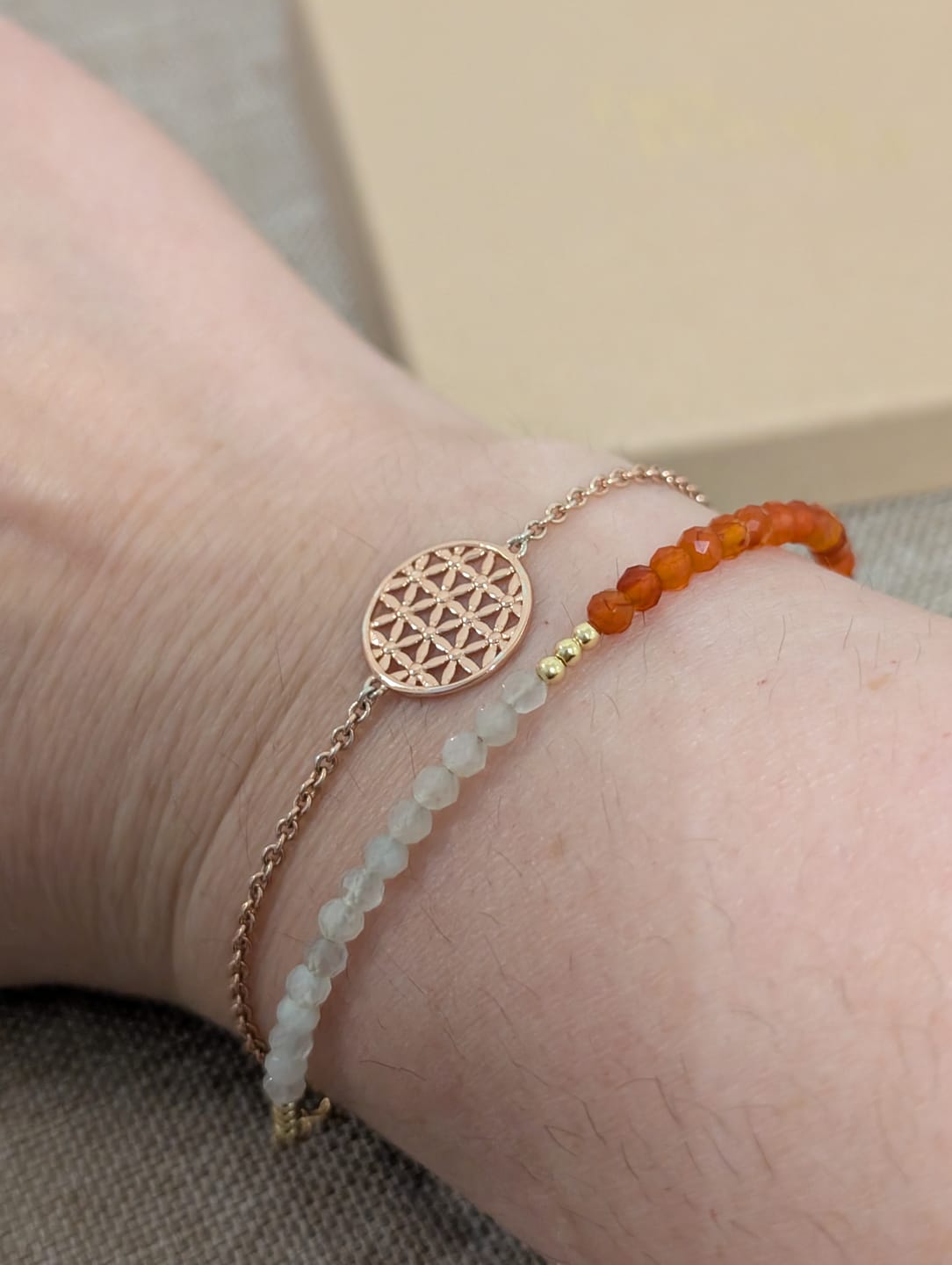 Customer photo review of Big Three - Geburtschart Armband