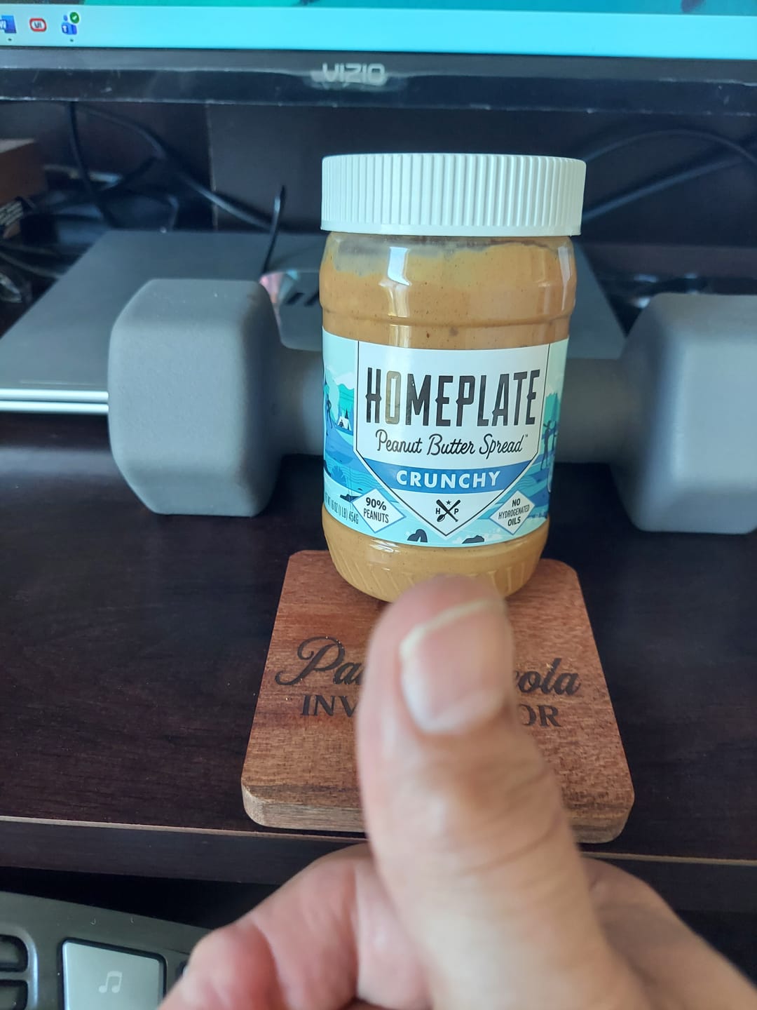 Customer photo review of Crunchy Peanut Butter (3 pack)
