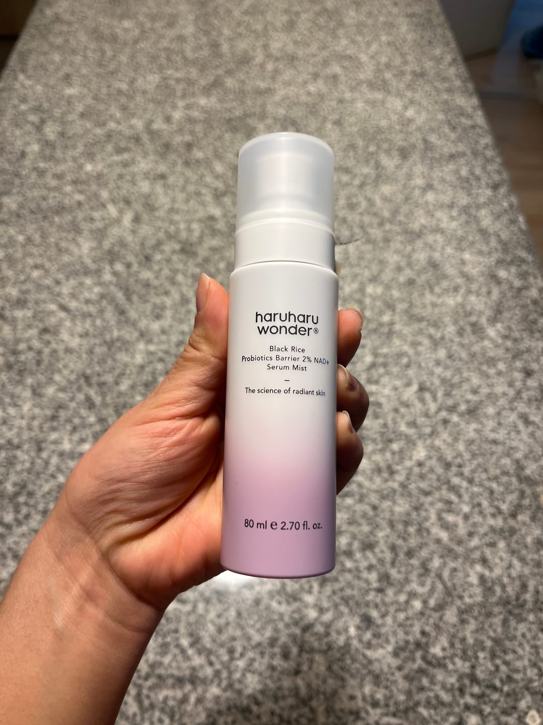 Customer photo review of Probiotics Barrier 2% NAD + Serum Mist