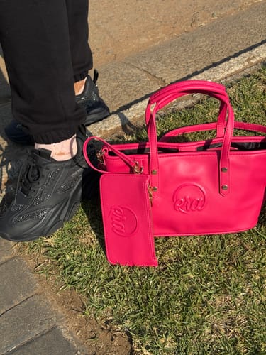 Customer photo review of Pink Mini Tote Bag