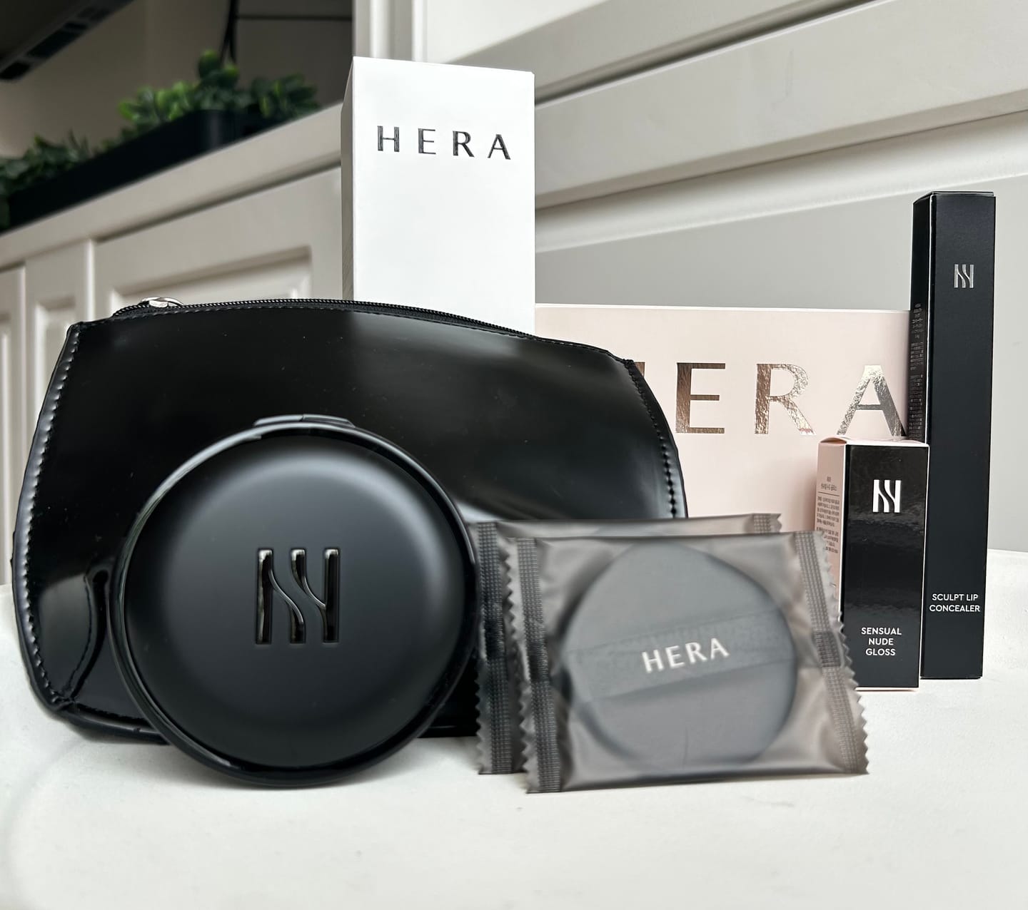 Customer photo review of ブラック クッションメッシュパウダー