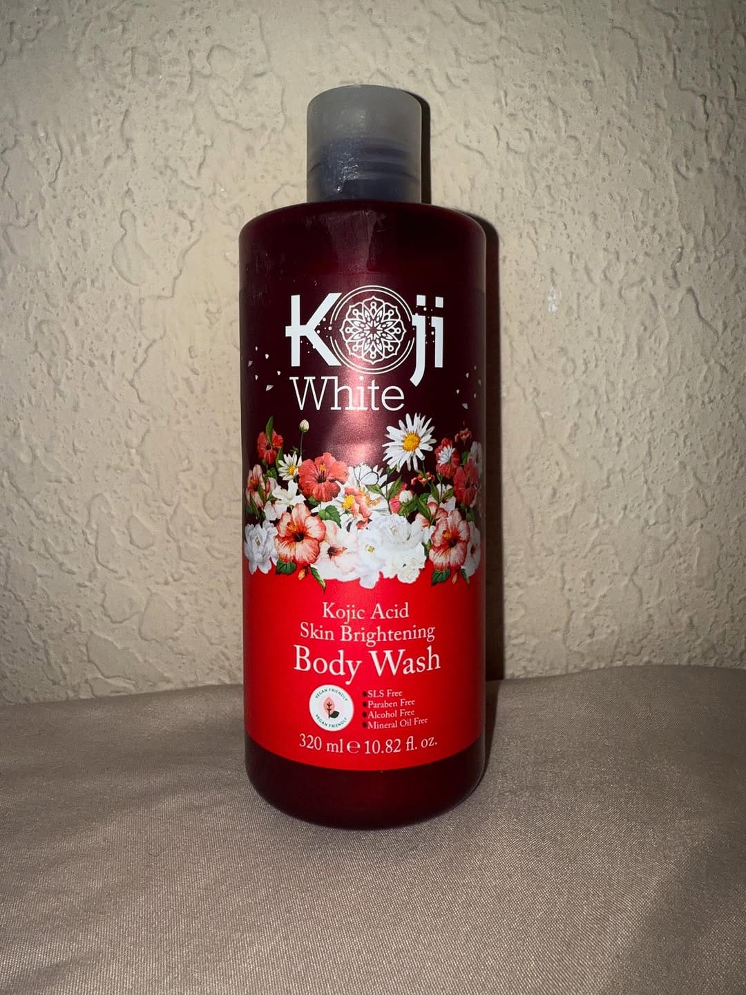 Customer photo review of Kojic Acid Skin Brightening Body Wash
