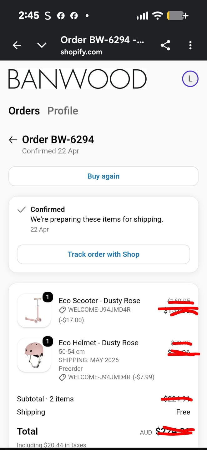 Customer photo review of Eco Scooter - Dusty Rose